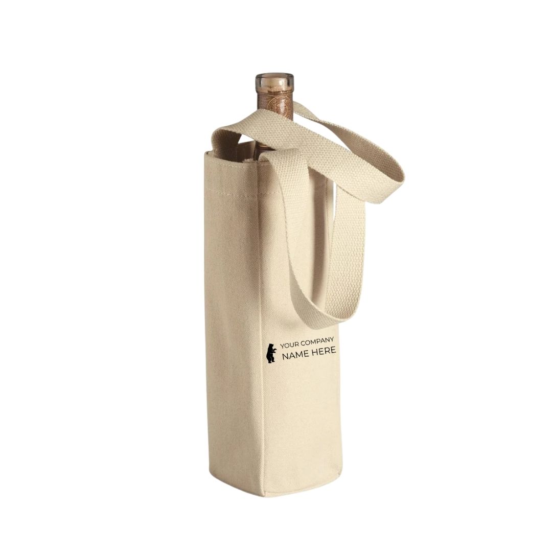Custom Canvas Wine Bottle Bags