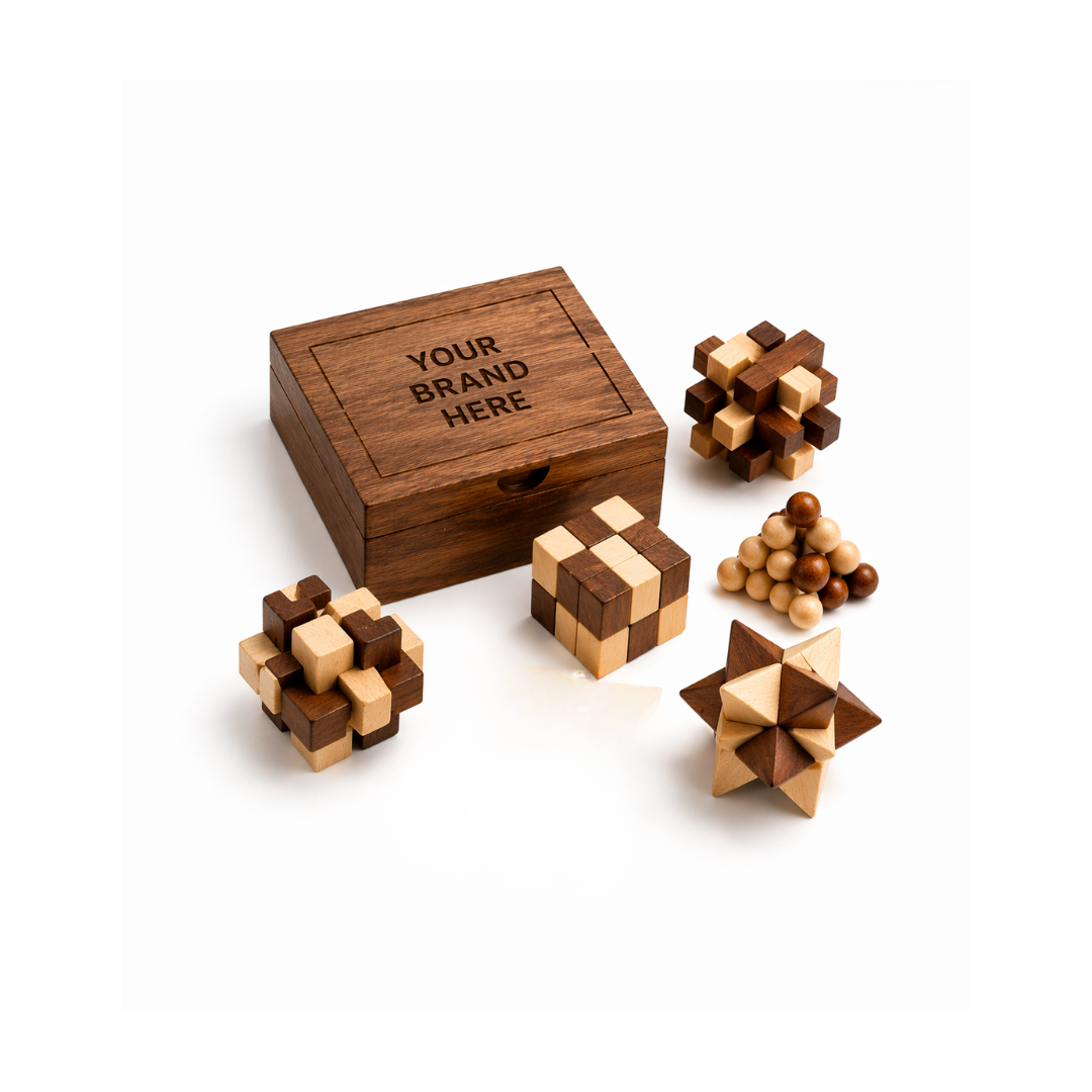 Wood Puzzle Game Set