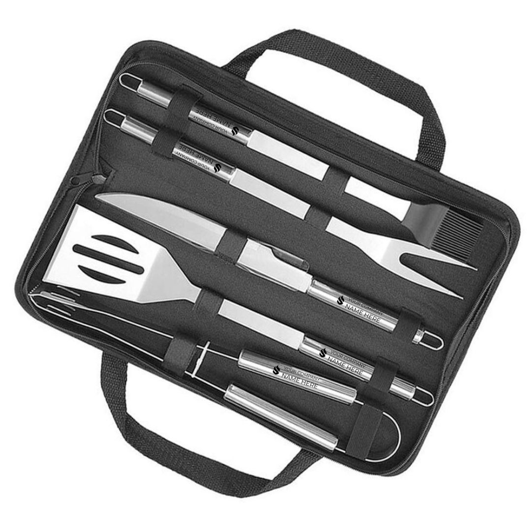 Custom 5-Piece Stainless Steel BBQ Tool Kits