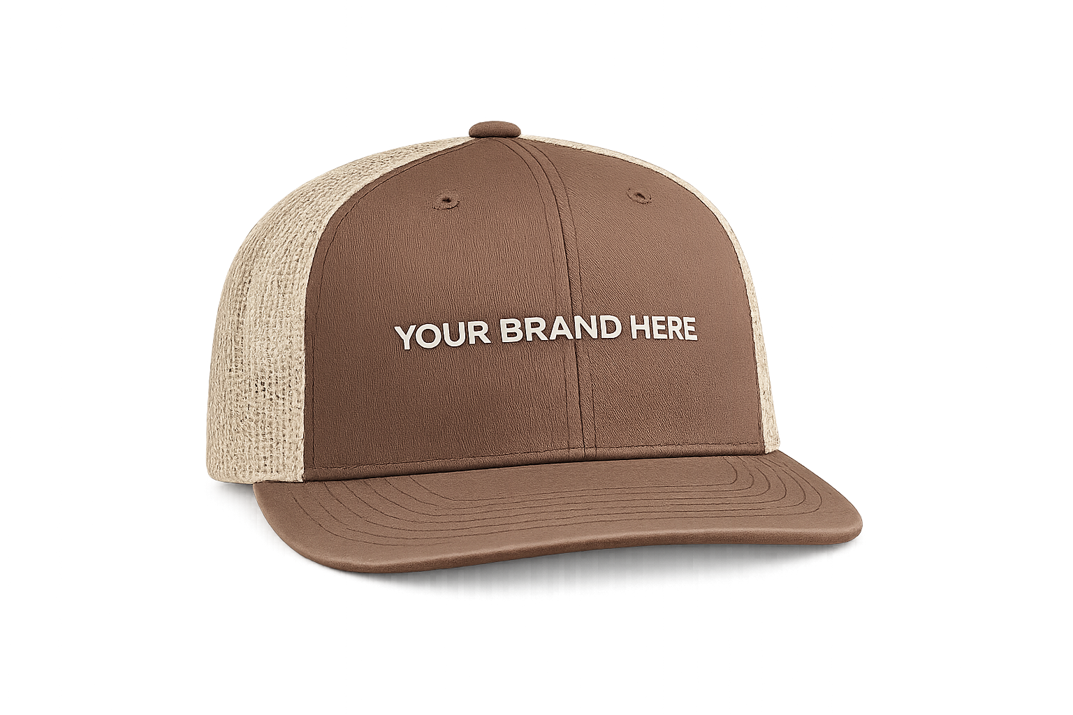 Flat Bill Trucker Cap