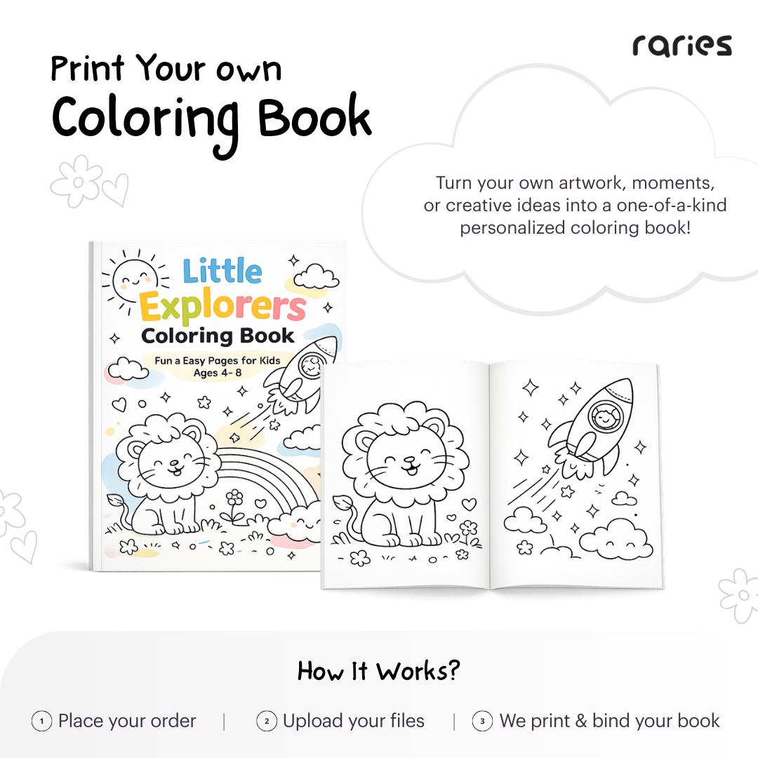 Custom Printed Coloring Book: Personalized Kids Activity Book