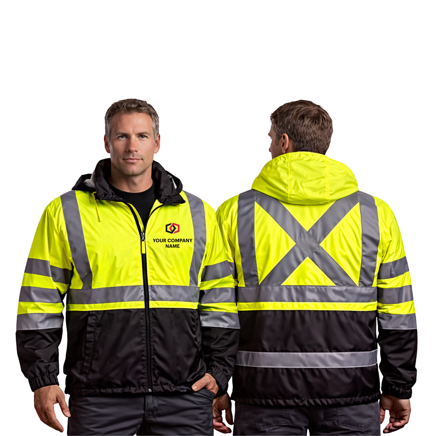 High-Visibility Safety Windbreaker