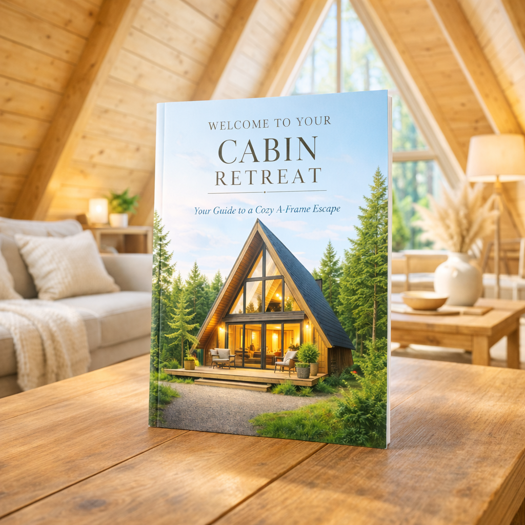 Custom Welcome Book for Your A-frame Cabin