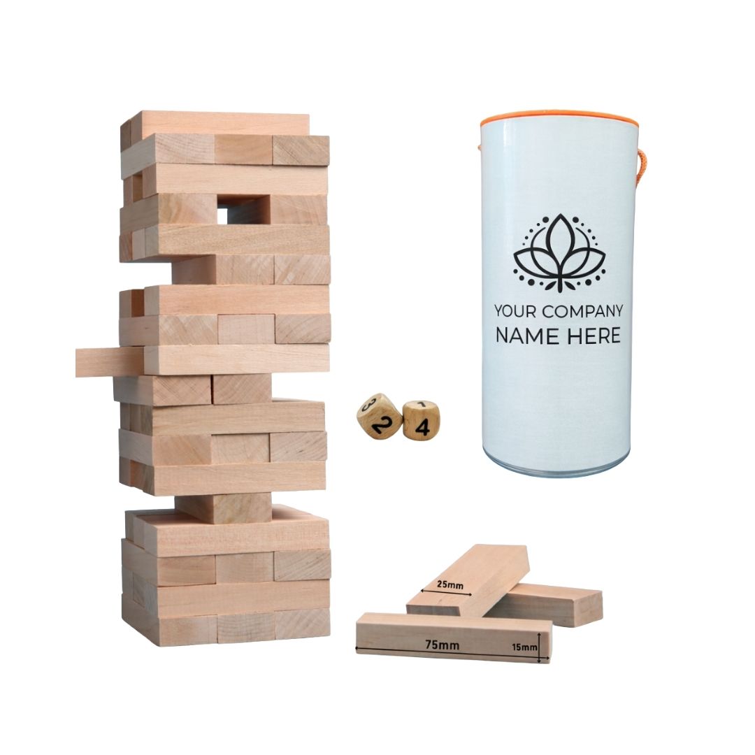 Custom Wooden Tumble Tower Blocks