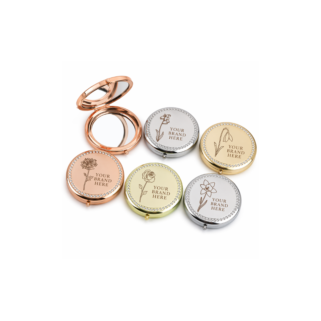 Jeweled Compact Mirrors