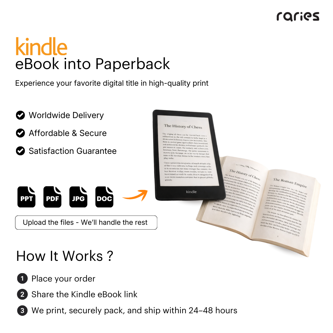 Kindle eBook to Paperback Printing Service