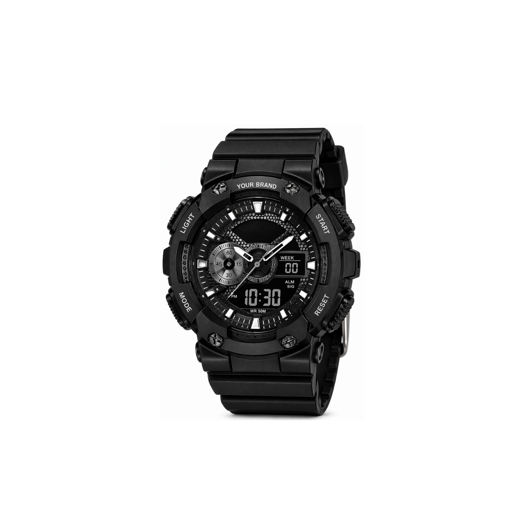 Men’s Black Analog-Digital Watch