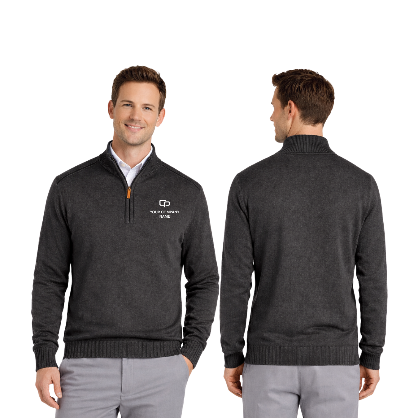 Men’s Fully-Fashioned Quarter-Zip Sweater