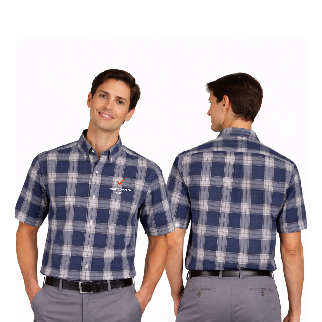 Men’s Medium-Check Woven Shirt