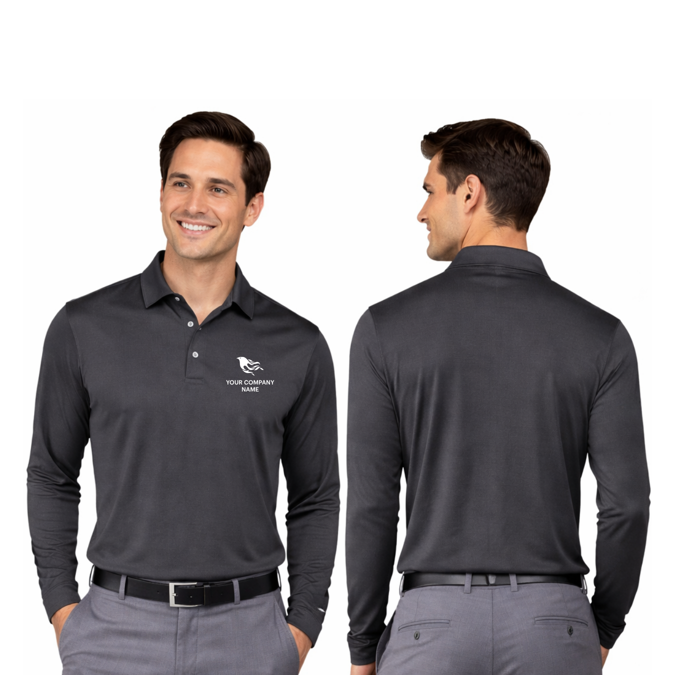 Golf Long Sleeve Dri-FIT Stretch Tech Polo
