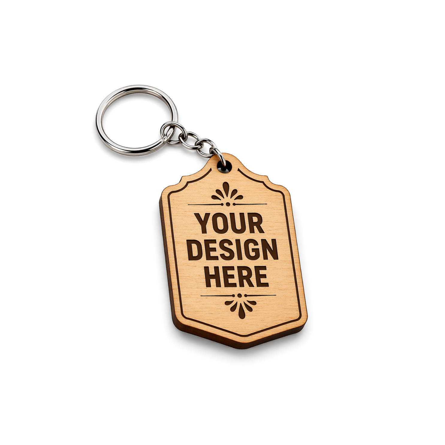 Printed Wooden Keychain